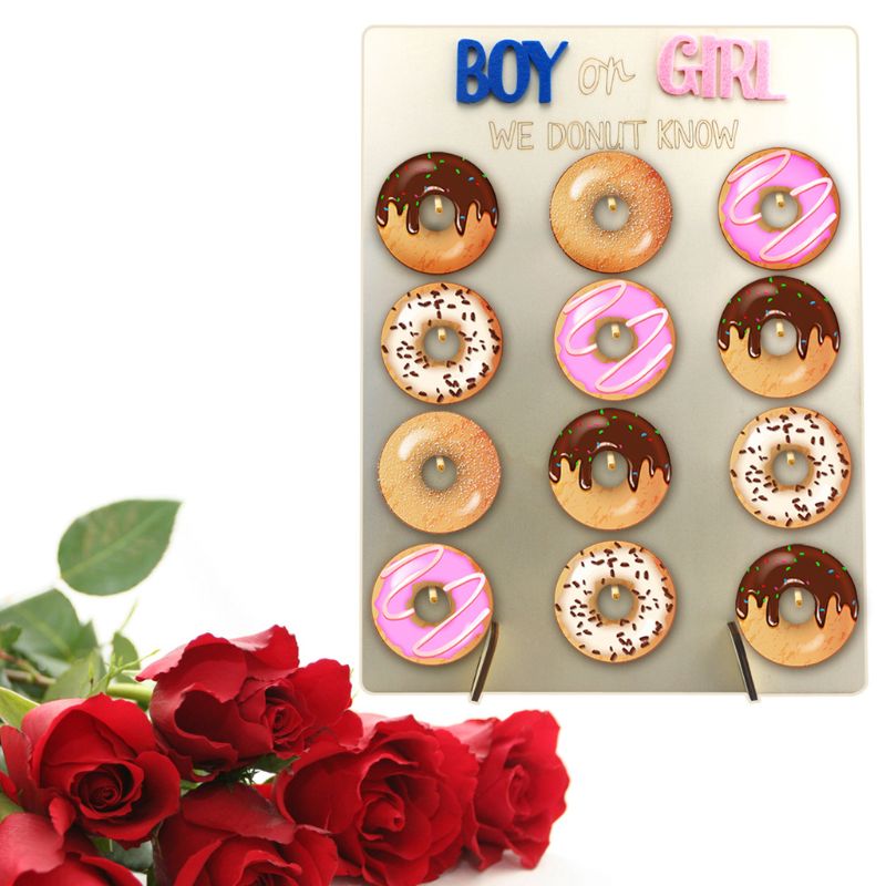 Trä bröd efterrätt vägg display stativ godis söt vagn dekoration födelsedag baby shower bröllopsfest leveranser