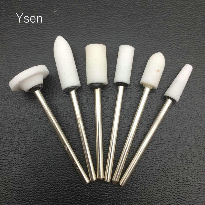 Brocas elétricas para unhas, pedra de cerâmica, 100, fresas, cortador para máquina de manicure, acessórios, brocas para unhas, pedicure, ferramentas