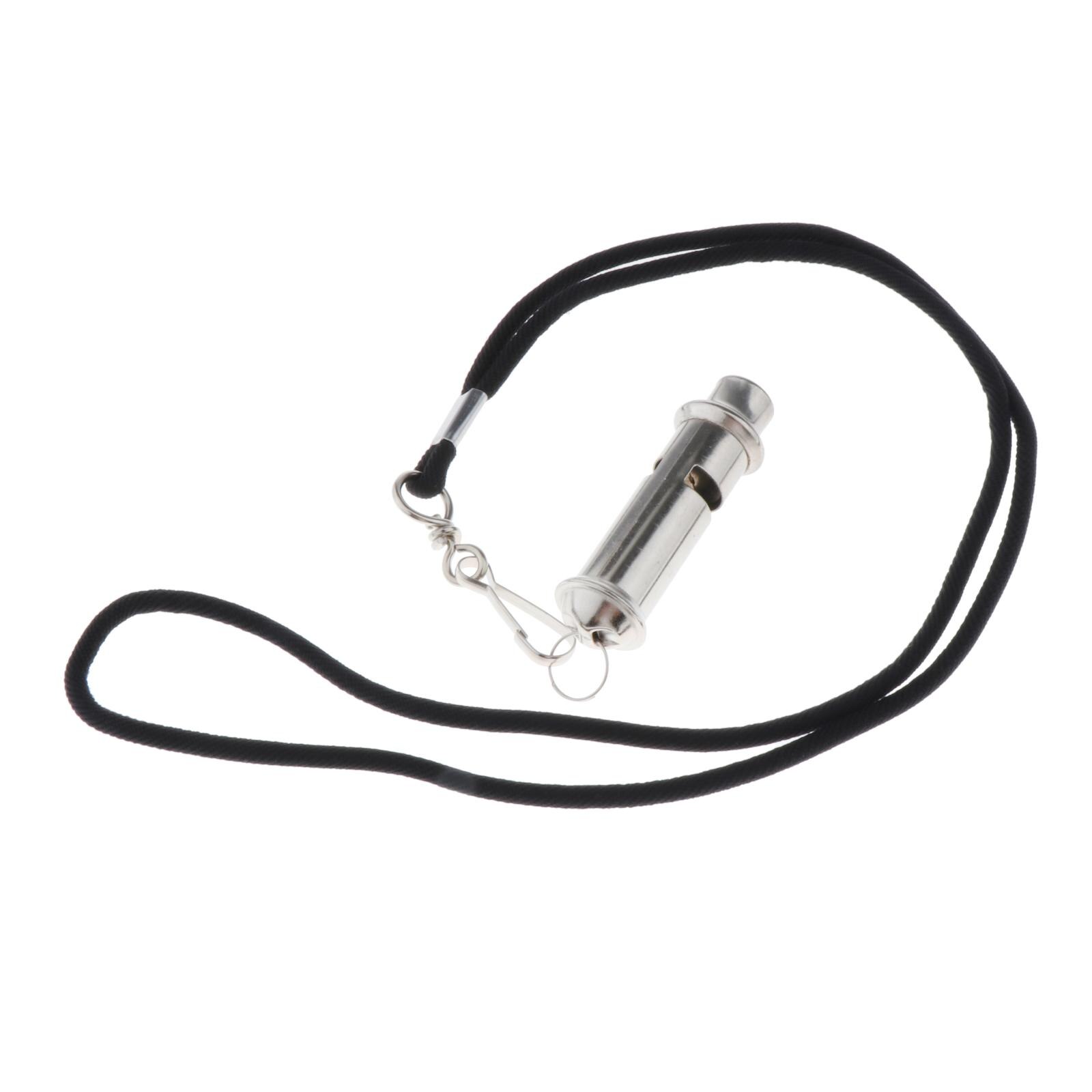 Stainless Steel Sports Whistles with Lanyard, Loud Crisp Whistles Keychain for Coaches, Referees, Officials Hiking Camping