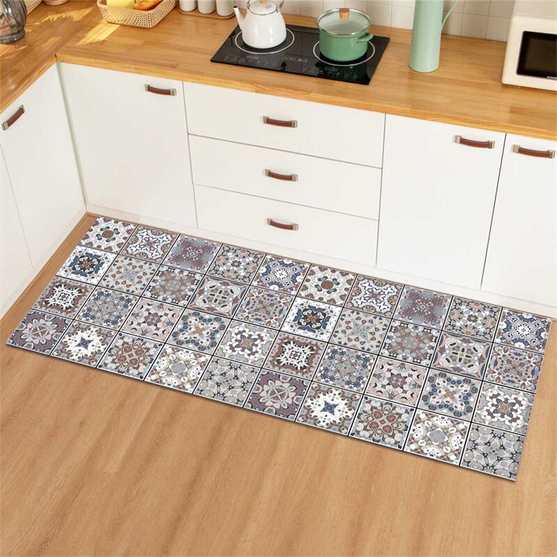 Alfombra antifatiga para el suelo de la cocina, felpudo lavable para pasillo, puerta de entrada, baño, dormitorio y sala de estar: 80x120cm / 1