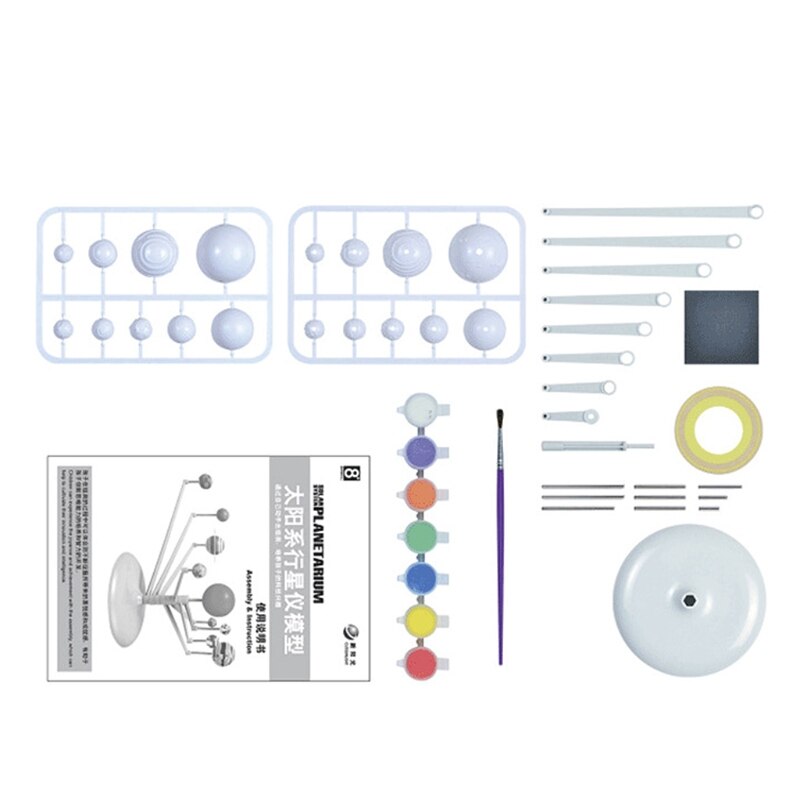 Neue 1 Set Neun Planeten Modell Wissenschaft Diy Montage Eltern-kind-Interaktive Planetarium Spielzeug Kind Intelligenz Entwicklung