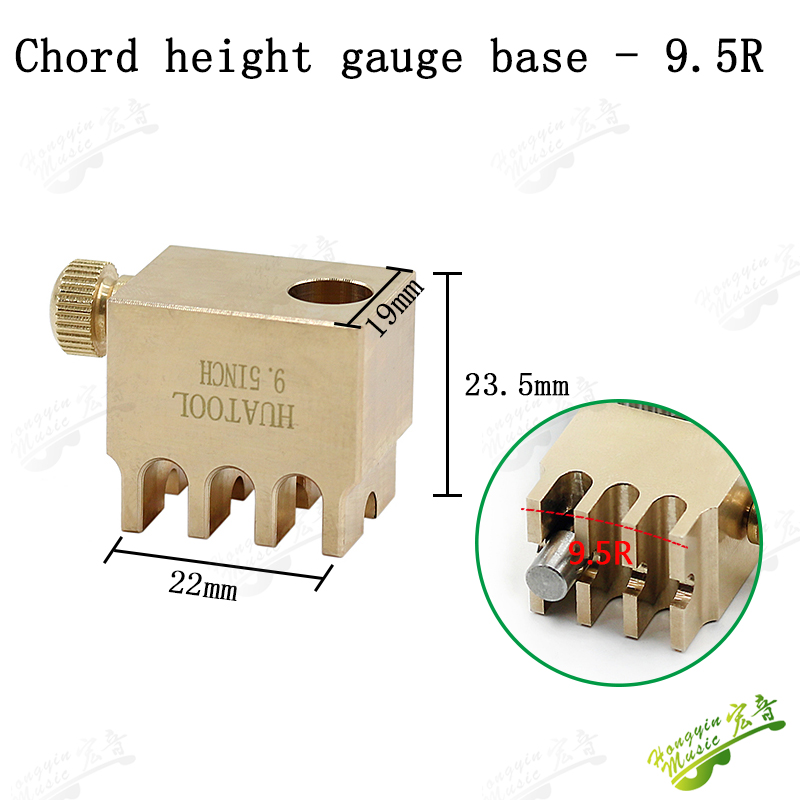 Cuerda de guitarra de baquelita popular, regla de distancia, medición de altura, medidor de dial, herramientas de mantenimiento de instrumentos hechas a mano para estudio: Pistola de color