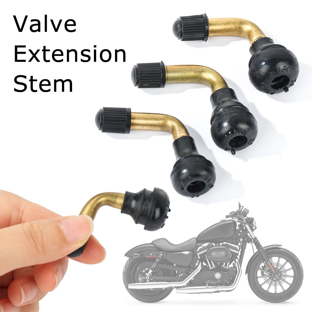 1Pc Hoek Gebogen Messing Air Tyre Ventiel Met Uitbreiding Adapter Voor Auto Vrachtwagen Motorfiets Fietsen Accessoires 3 Maten