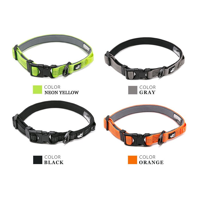 Truelove Gewatteerde Halsbanden Voor Grote Kleine Honden Nylon verstelbare Reflecterende Zachte Quick Release Hond Ketting Voor Huisdieren