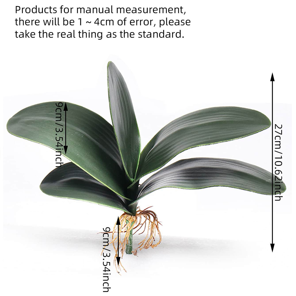 Kunstig phalaenopsis simulering møllorkideblad ekte orkideblader blomst plante hjem dekorasjon landskapsarbeid: Dyp rosa