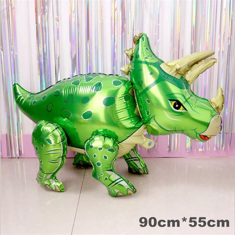 1pc Large 4D Walking Dinosaur Foil Balloons Boys Animal Balloons Children Dinosaur Birthday Party Jurassic World Decor Balloon: 5