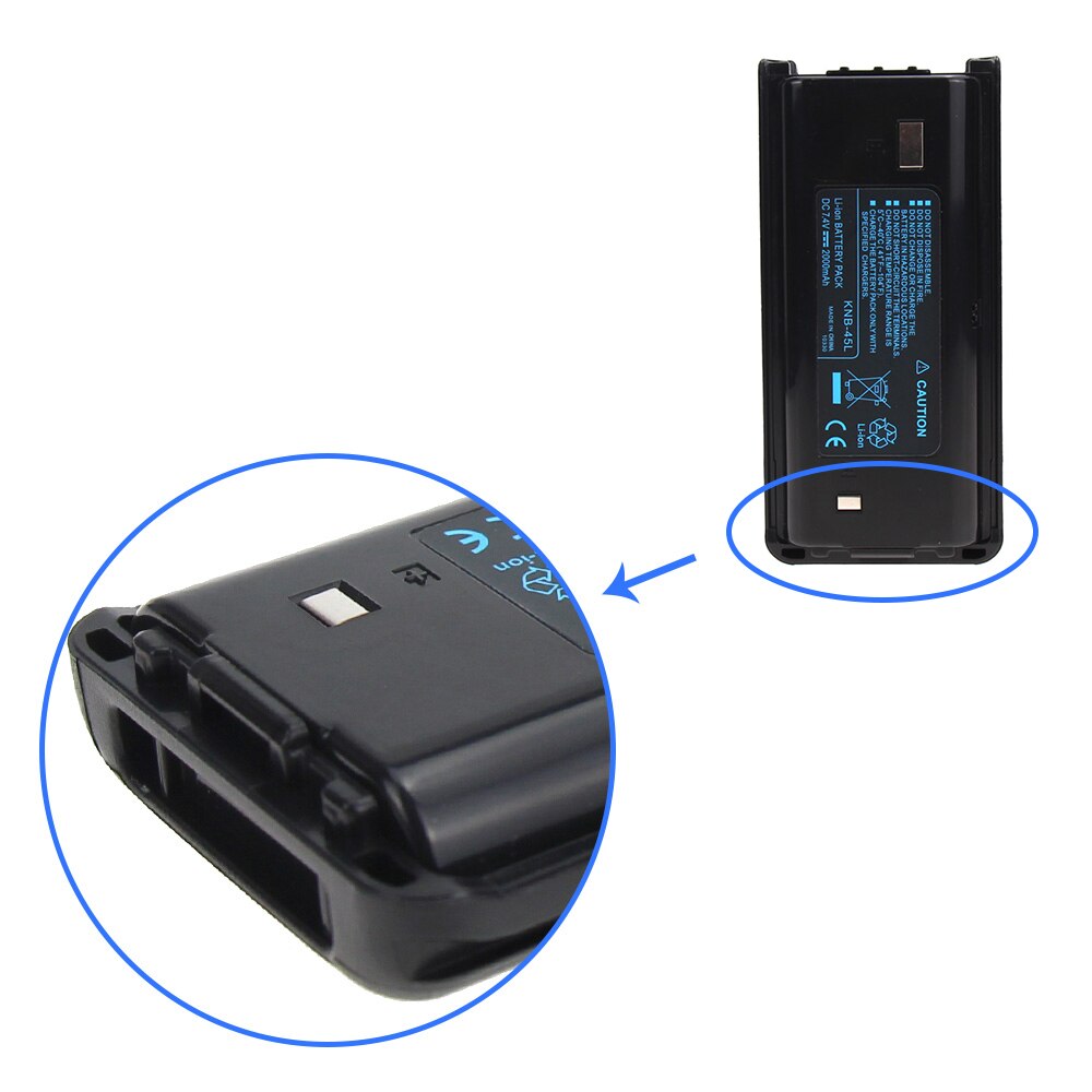 2000 Mah Li-Ion Batterij Voor Kenwood KNB-45L TK-2207 TK-3207 TK-2312 TK-3312