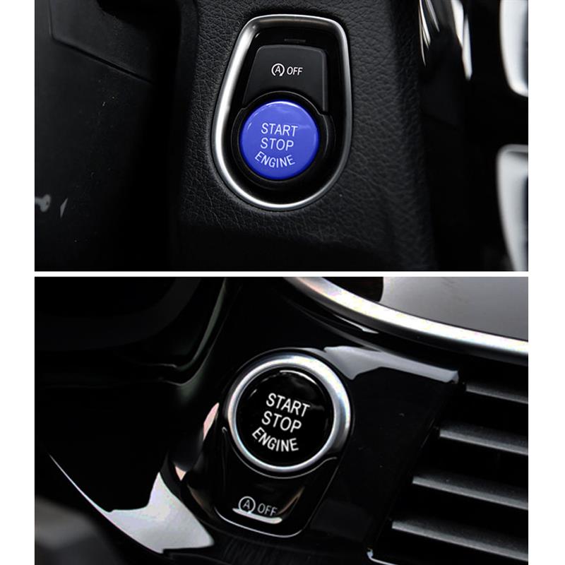 Car Start Stop Engine Button Switch Cover Ignition Starter Engine Push Button Replacement Parts for BMW Series 1 3 5 X1 X3 X5