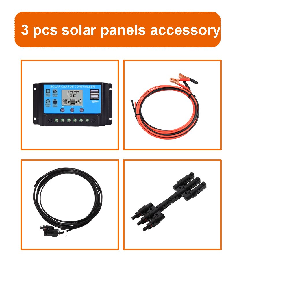 10A 20A 30A 40A Controller Kit Different configurations of solar panel accessories photovoltaic cable controller connector joint: 30A Controller Kit
