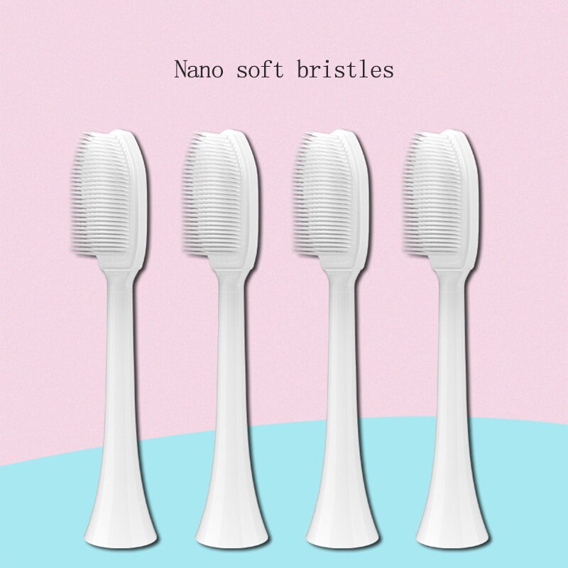 Nano Voor Soocas X3 X5 Opzetborstels Antibacteriële Vervangende Opzetborstels Voor Xiaomi Mijia T500 Elektrische Tandenborstel Nozzles