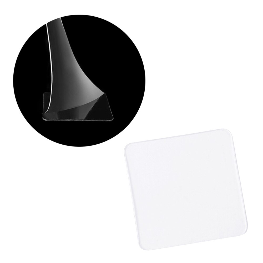 20Pcs Sterke En Non-marking Stickers Dubbelzijdig Transparant Universele Haak-Gratis Nail-Gratis Patch film Naadloze Tegel Waterdicht