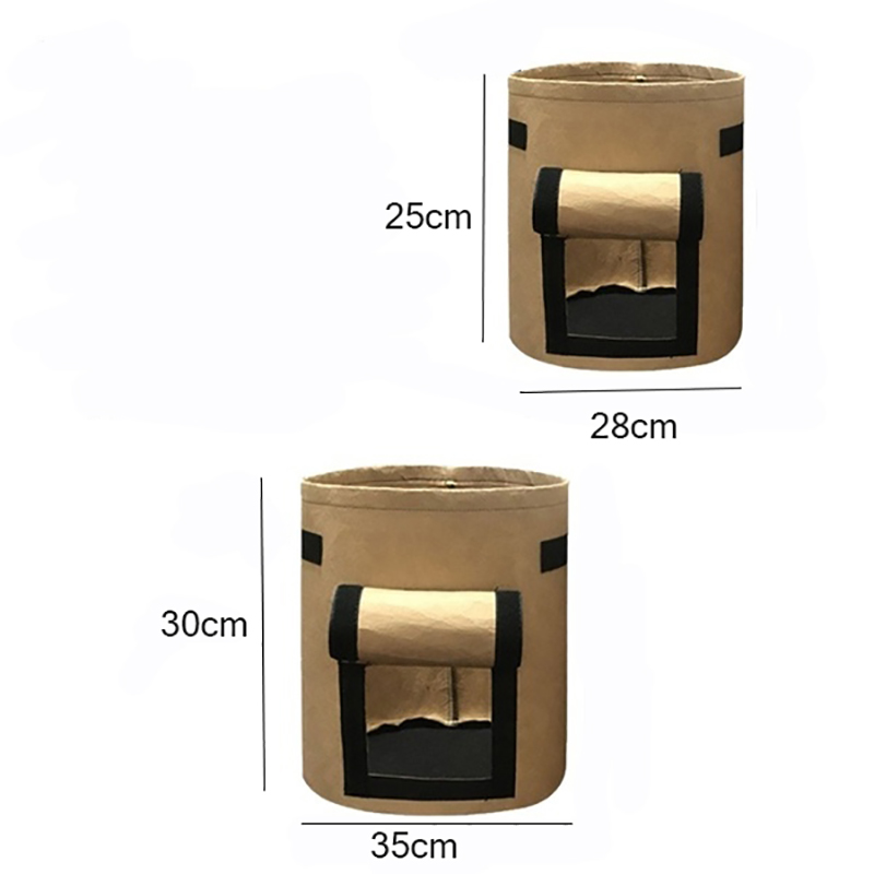 DIY Potato Planting Bucket Potato Grow Bag Nursery Tomato Plant Felt Grow Flower Fabric Grow Pot Non-woven Seedling Bags