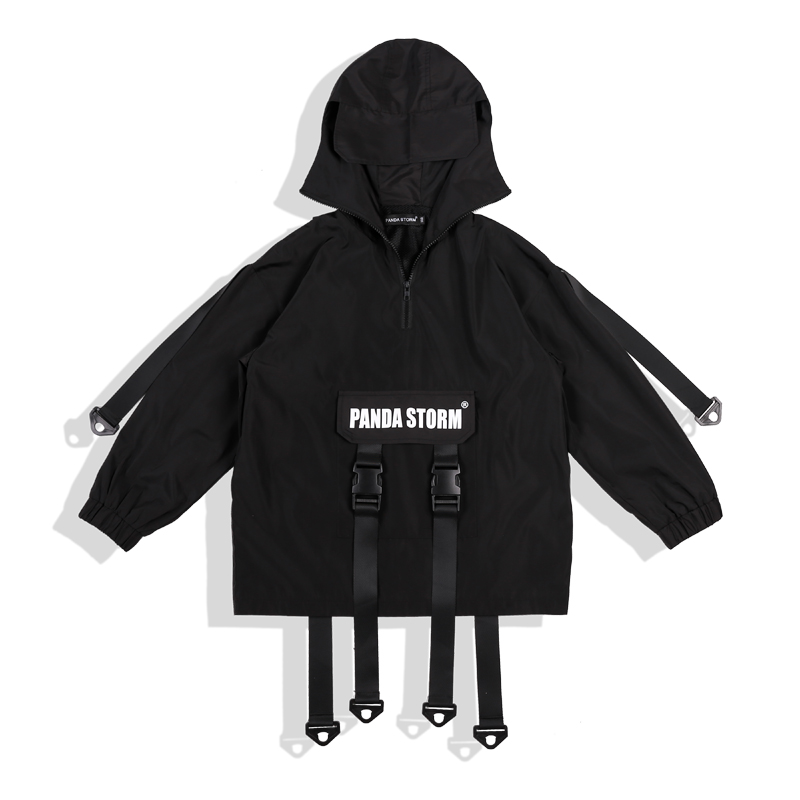 Veste de Charge de vent noir pour enfants costume Hip-hop garçons salle de bal robe de danse Hip Hop Costumes de danse de Jazz tenue de danse de rue DQS3815: top / 120CM