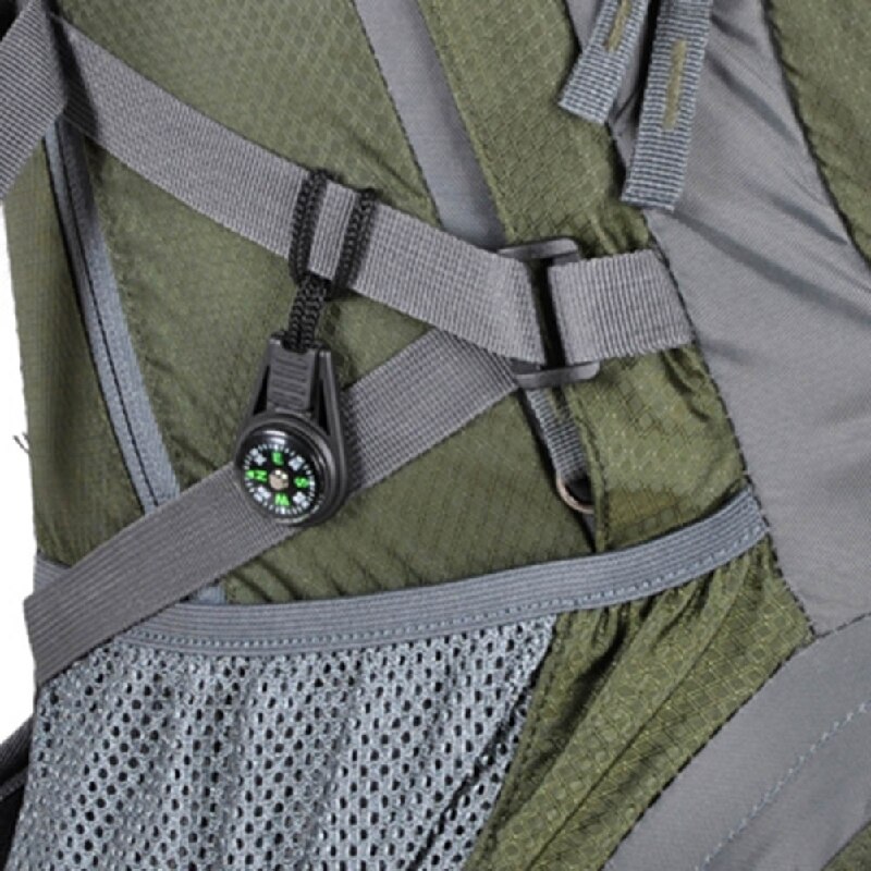 Mini Brújula de supervivencia portátil con cordón para montañismo, herramienta de viaje, navegador, acampada, bolsillo EDC, Q2T0, 1 unidad