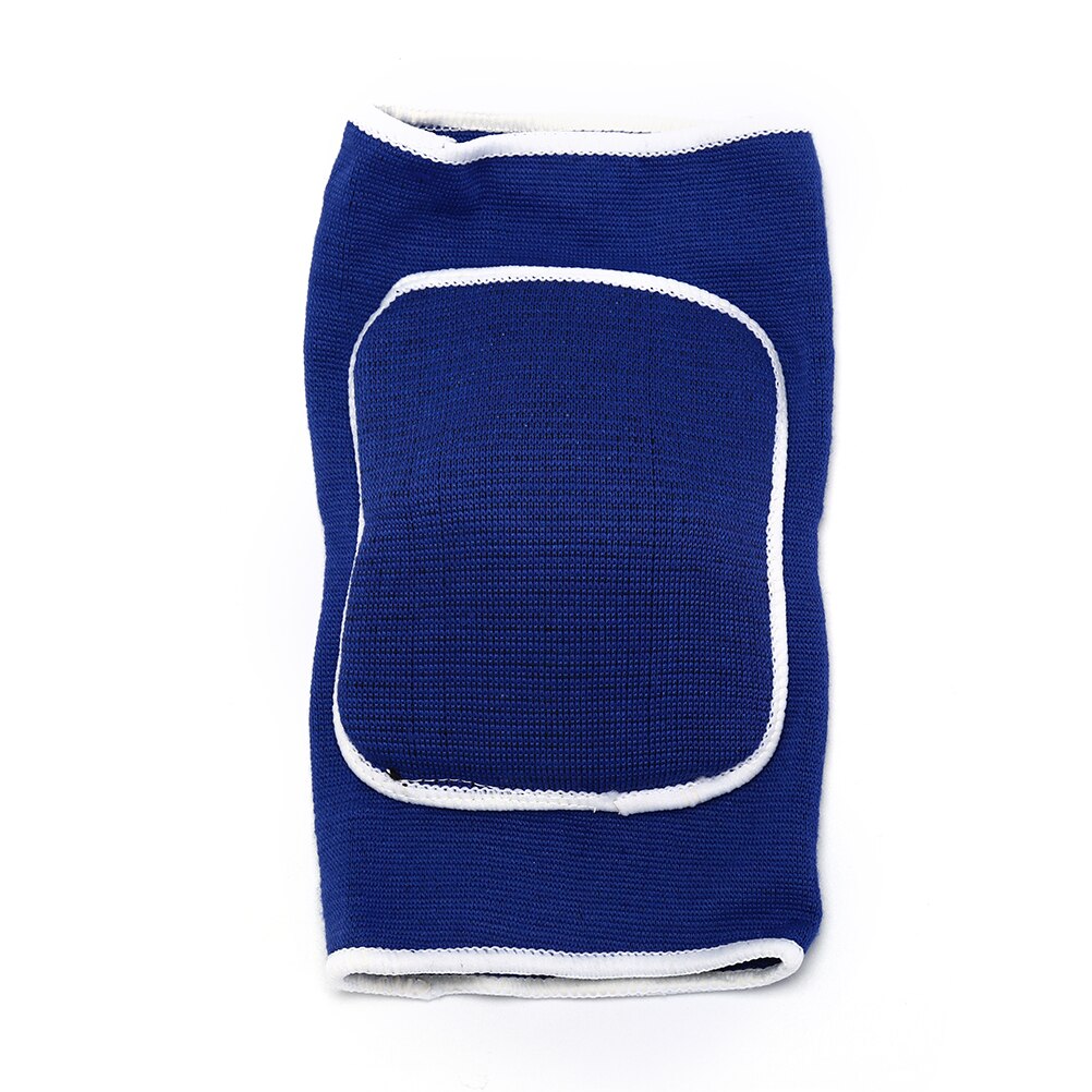 1 Uds. Coderas y rodilleras tejidas gruesas esponjas de baloncesto soporte de choque almohadillas de apoyo de codo deporte y Fitness: Azul