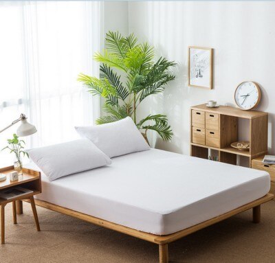 Vedenpitävä patjan suojus asennettu lakanan päällinen vedenpitävä asennettu tikattu tyynynpäällinen vedenpitävä tikattu pakkaus patjan päällinen: 152cm x 203cm