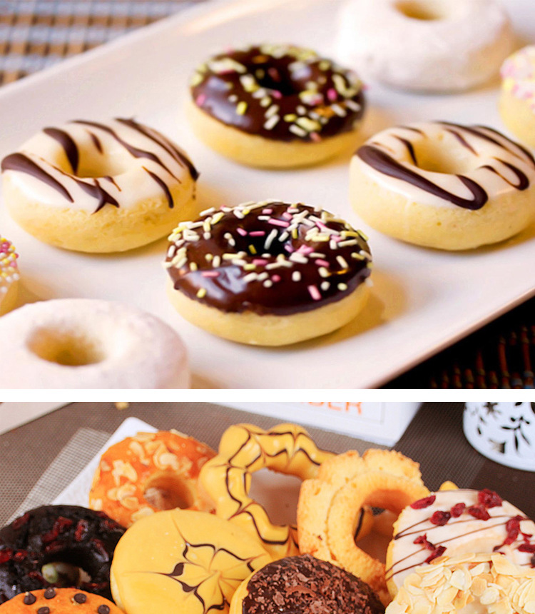 Moule à donuts en Silicone, gâteau, Dessert, pâtisserie, outil de bricolage domestique