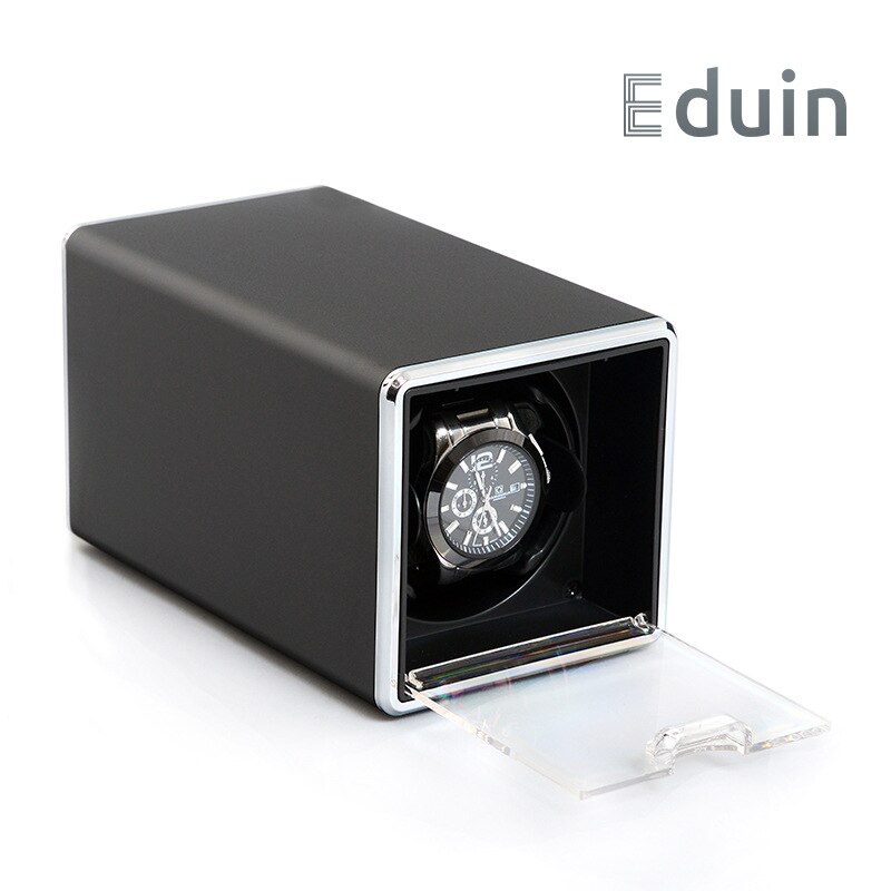 Automatic Watch Winder Box For Mechanical Watches Brand Single Watch Rotator Box Luxury Transparent Case Clock Winder