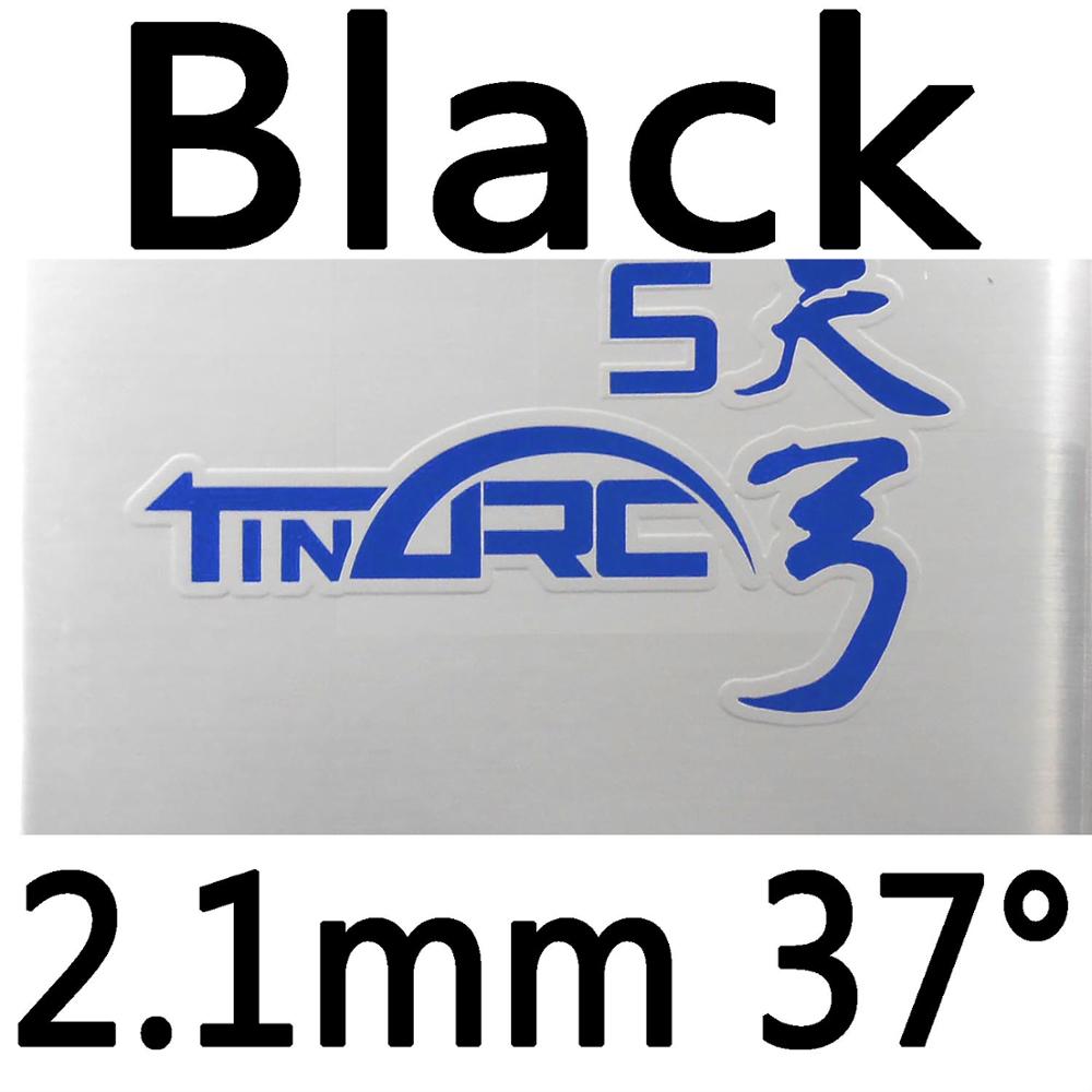 DHS TinArc5 TinArc-5 TinArc 5 granos en tenis de mesa o goma de PingPong con esponja: black 2.1mm H37