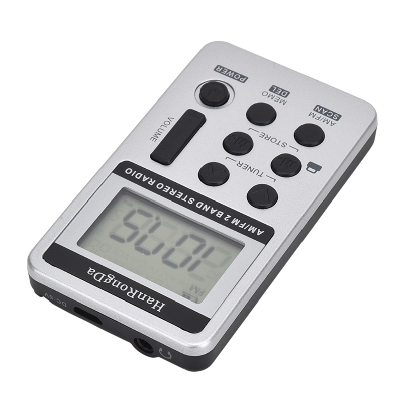 Radio FM portatile E56B con batteria ricaricabile: goditi l'ascolto in movimento con auricolari display digitale