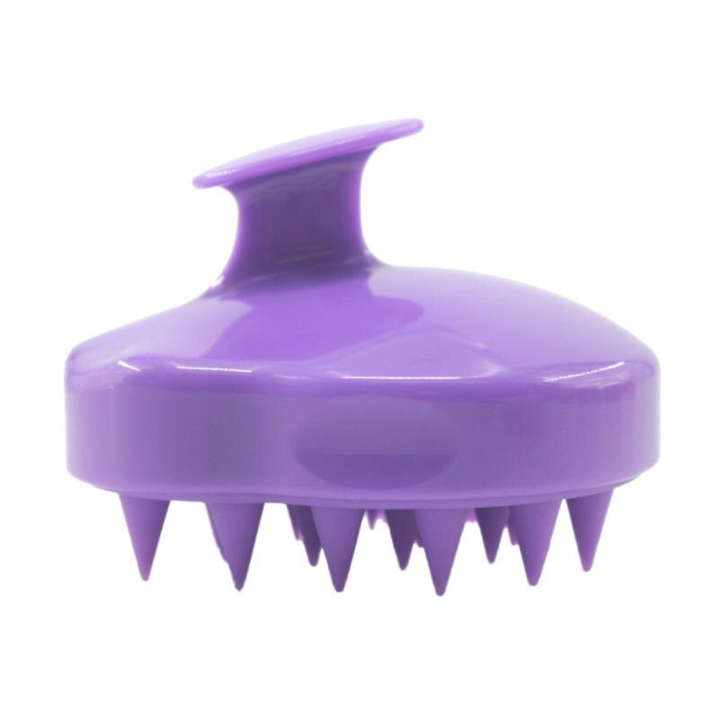 Cepillo de silicona para masaje de cuero cabelludo, cepillo para lavado de pelo, ducha, Spa, adelgazante, 1 unidad