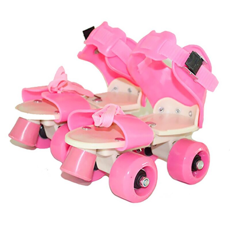 Patines de dos líneas para niños, calzado de patinaje de doble fila con 4 ruedas, Slalom deslizante ajustable, en línea, IB02 para niños, novedad