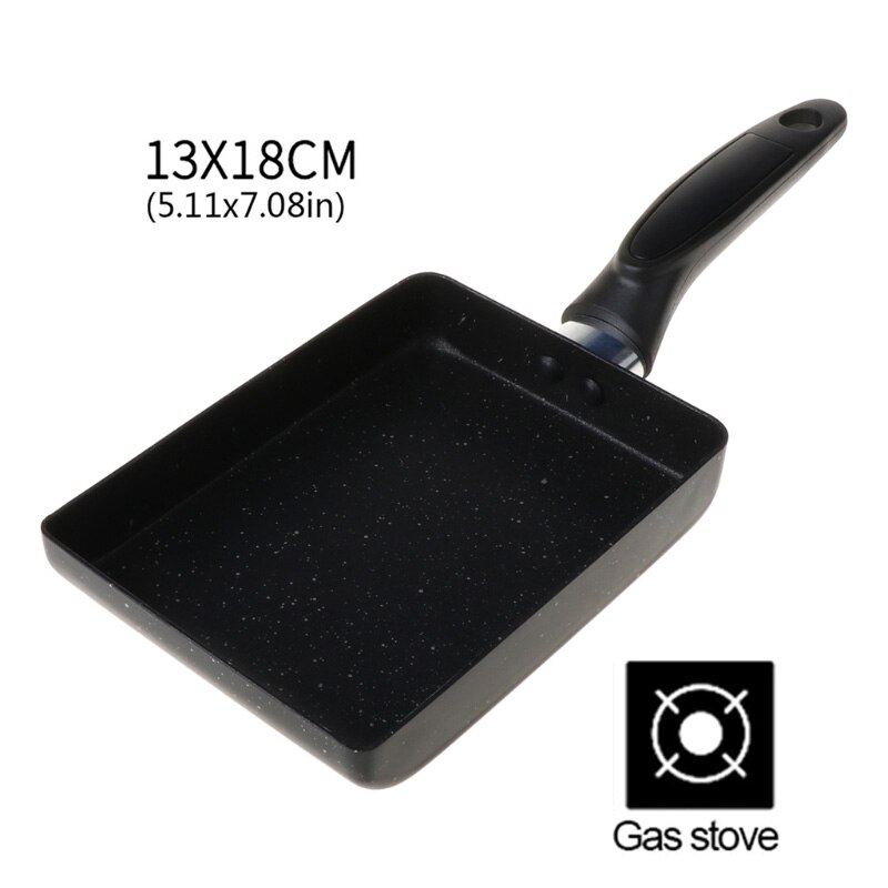 Retangular Omelet Pan Tamagoyaki Ei Pan, Anti-aanbak Maifan Stone, Anti-Brandwonden Handvat, japanse Stijl Kleine Koekenpan: 6