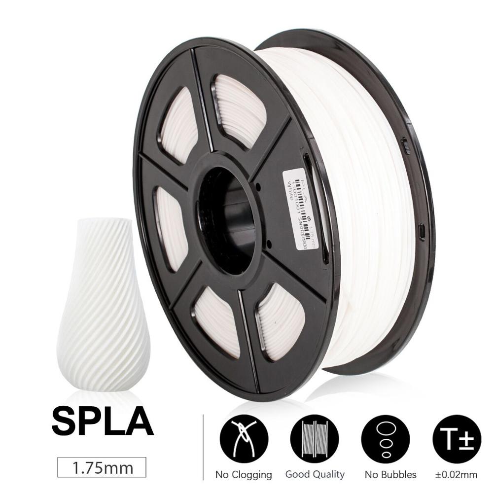 3D Stampante Filamento S PLA 1kg SPLA Colore Bianco 1.75mm Tolleranza 0.02 millimetri di Alta Durezza Non-tossico 3D Materiale di Stampa con Spool