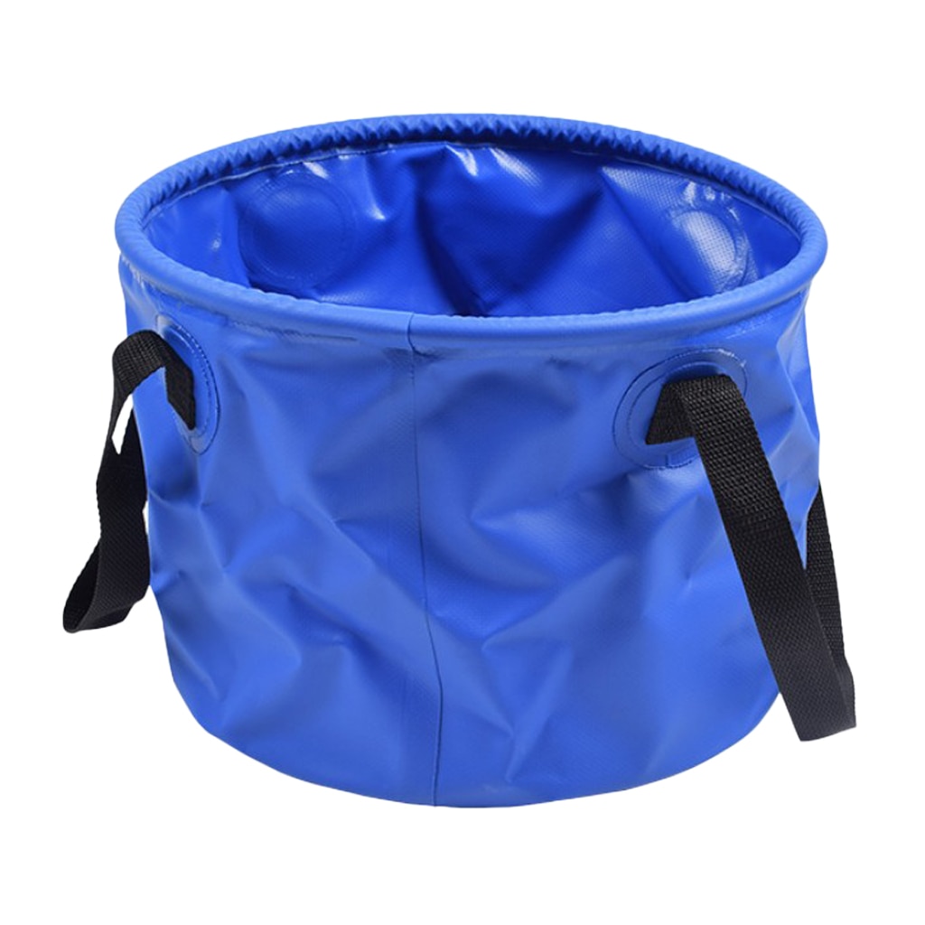 2pcs Folding Multifunctional Wash Basin Bucket Collapsible Buckets Fishing Pail Water Carrier Bag Outdoor Backpacking 30L