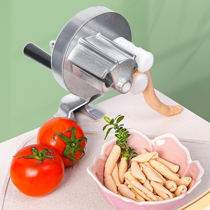 Manuelle Cavatelli Maker Maschine tragbare Makkaroni Maker manuelle Pasta Maker mit ergonomischen Handkurbel Nudeln Pressen
