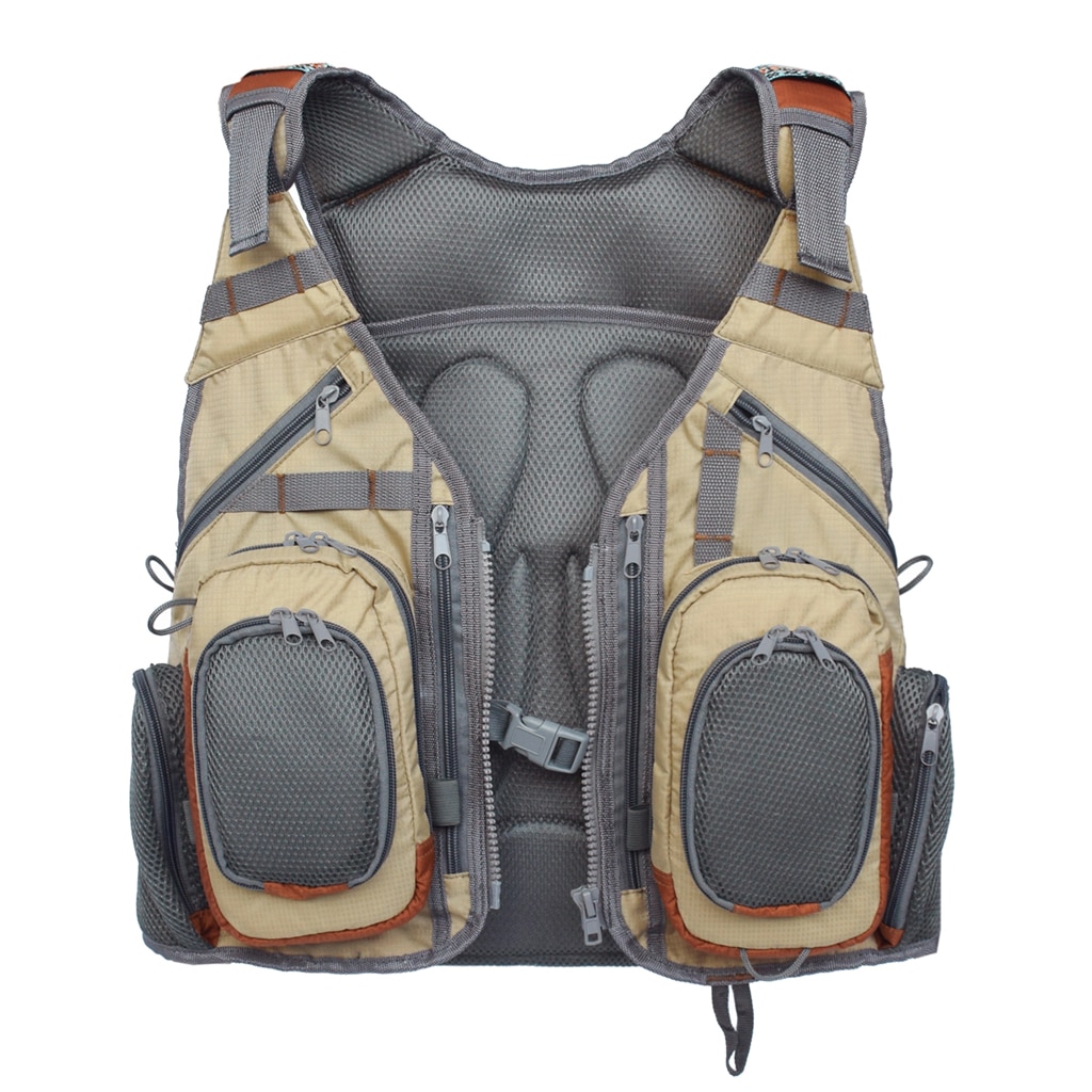 Fly Fishing Backpack Vest Combo Chest Pack for Tackle Gear and Accessories, Adjustable Size for Men and Women Swimming Sailing
