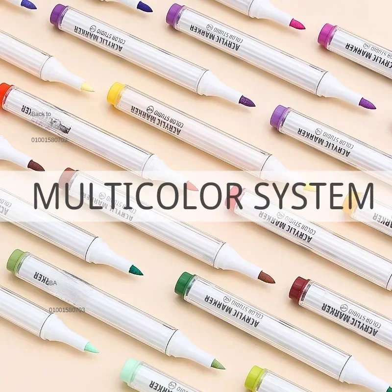 9/162 kleuren acrylverf marker set kunst markers schilderij pen graffiti voor steen schijf mobiele telefoon geval schoen glas kunstbenodigdheden