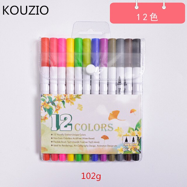 12 pçs/set Marcador Canetas kawaii caneta gel Cor jel kalem glitter branco tinta caneta material escolar papelaria papelaria colorida: 12 Marker Pens