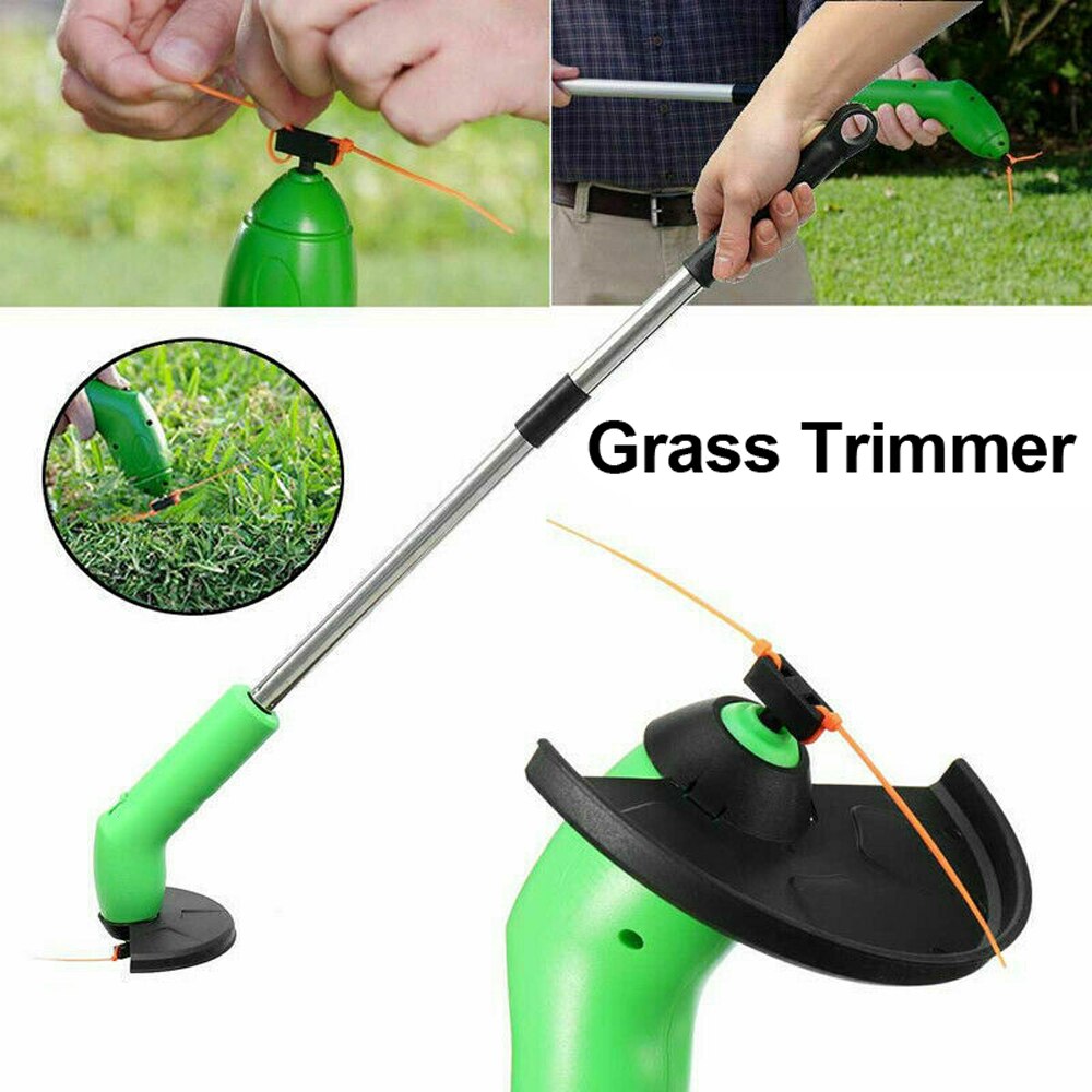 Handheld Lawn Mower Portable Mowing Machine Household Garden Trimming Tool Trimmer ABS