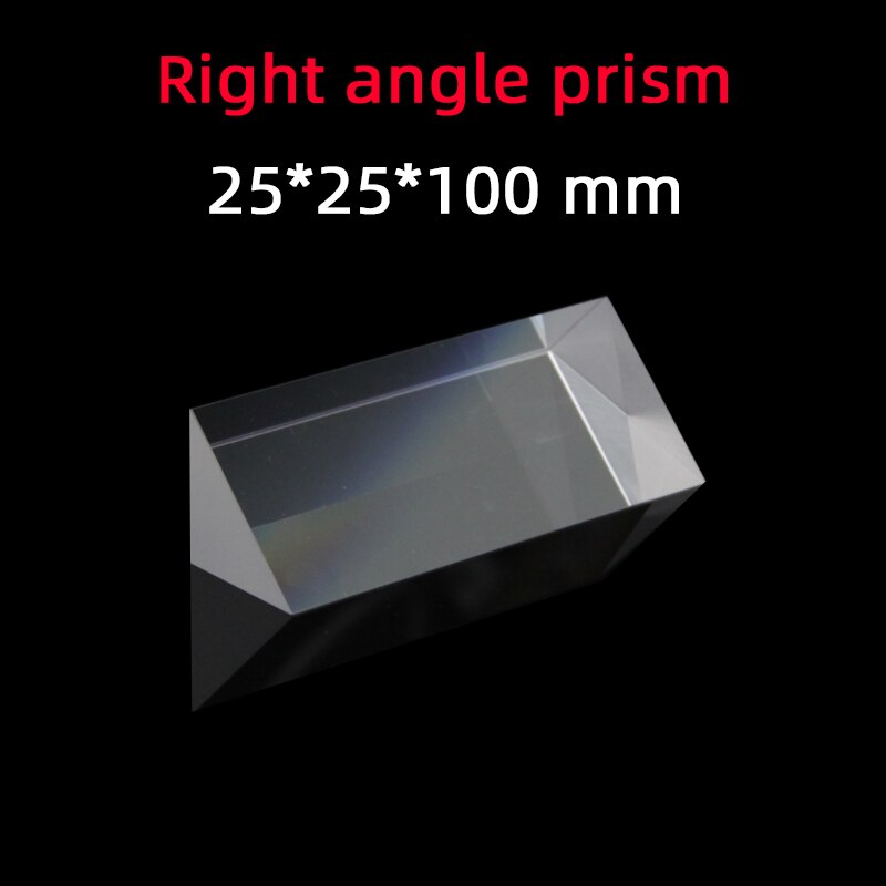 25*25*100 Haakse Prisma Materiaal K9 Breking Prisma Optische Glas Reflecterende Prisma Fabriek Maatwerk