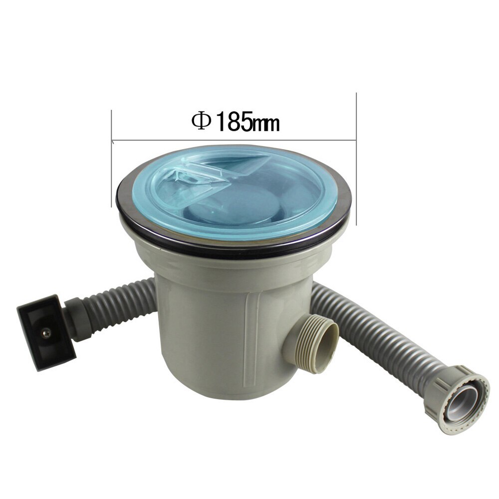 Talea Sink Drain Strainer finished Drain Waste with Overflow Drainage Set Sink Strainer Disposer Kitchen Sink Accessories: 185mm