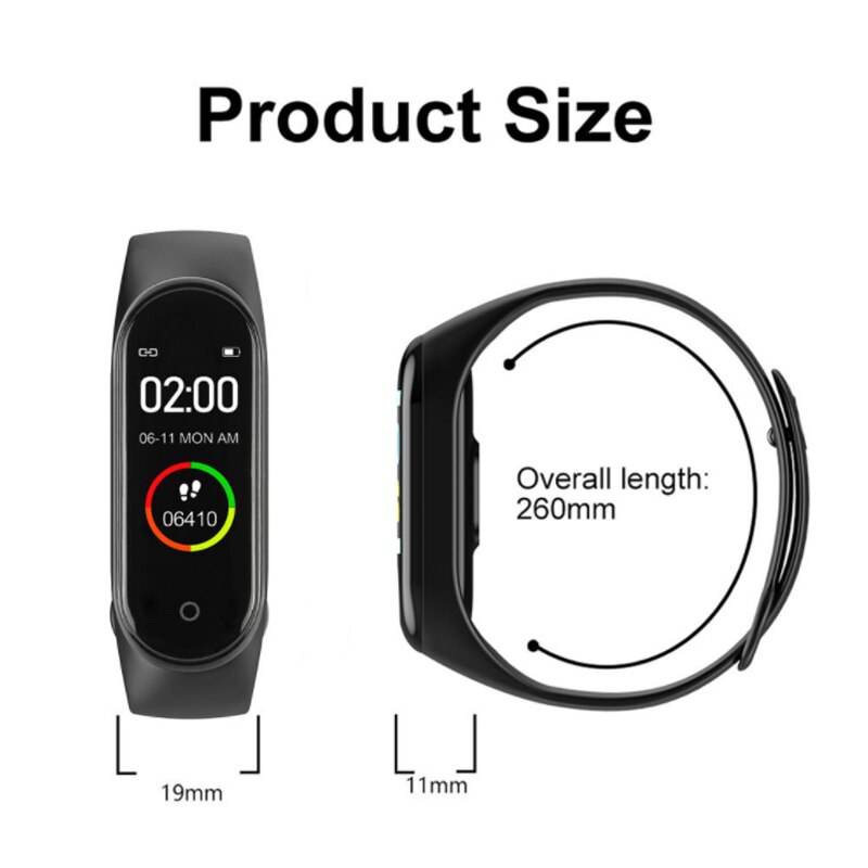 Smart BandM5 Sport Polsband Fitness Traker Bluetooth Lintelek Bloeddruk Horloge Relogios Smartwatch Lightning Klok