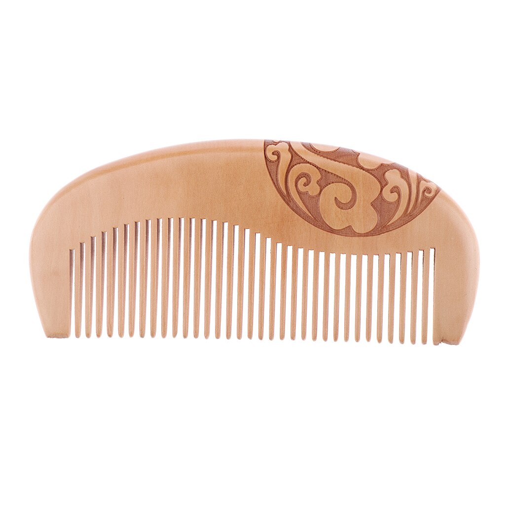 Cepillo de pelo grueso hecho a mano para hombres, peine de madera de 5 pulgadas, de bolsillo, hecho a mano