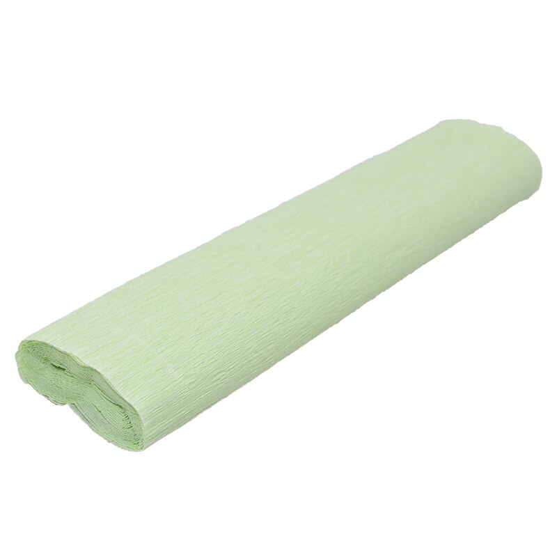 1 Roll 250cmx25cm Decorative Origami Paper Wrinkled Crepe Paper Flower Making Wrapping DIY Crafts Kindergarten Handmade Supplies: F13 Light green