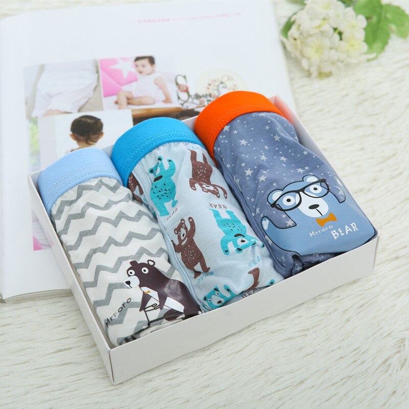 5 Pieces/Lot Summer Children Underwear Modal Shorts Panties for Baby Boy Catoon Printed Teenager Underpants: 501 1 / 65