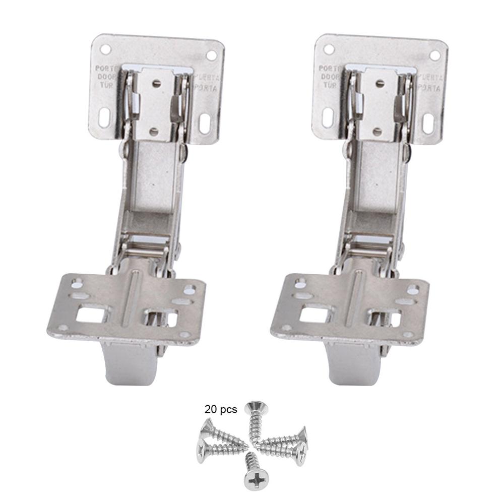 scharnieren 2 Stks 175 Graden Scharnieren, Frameloze Kastdeur Scharnieren, Verborgen Hydraulische Instelbare Bevestigingsscharnieren, Meubelhardware hardware