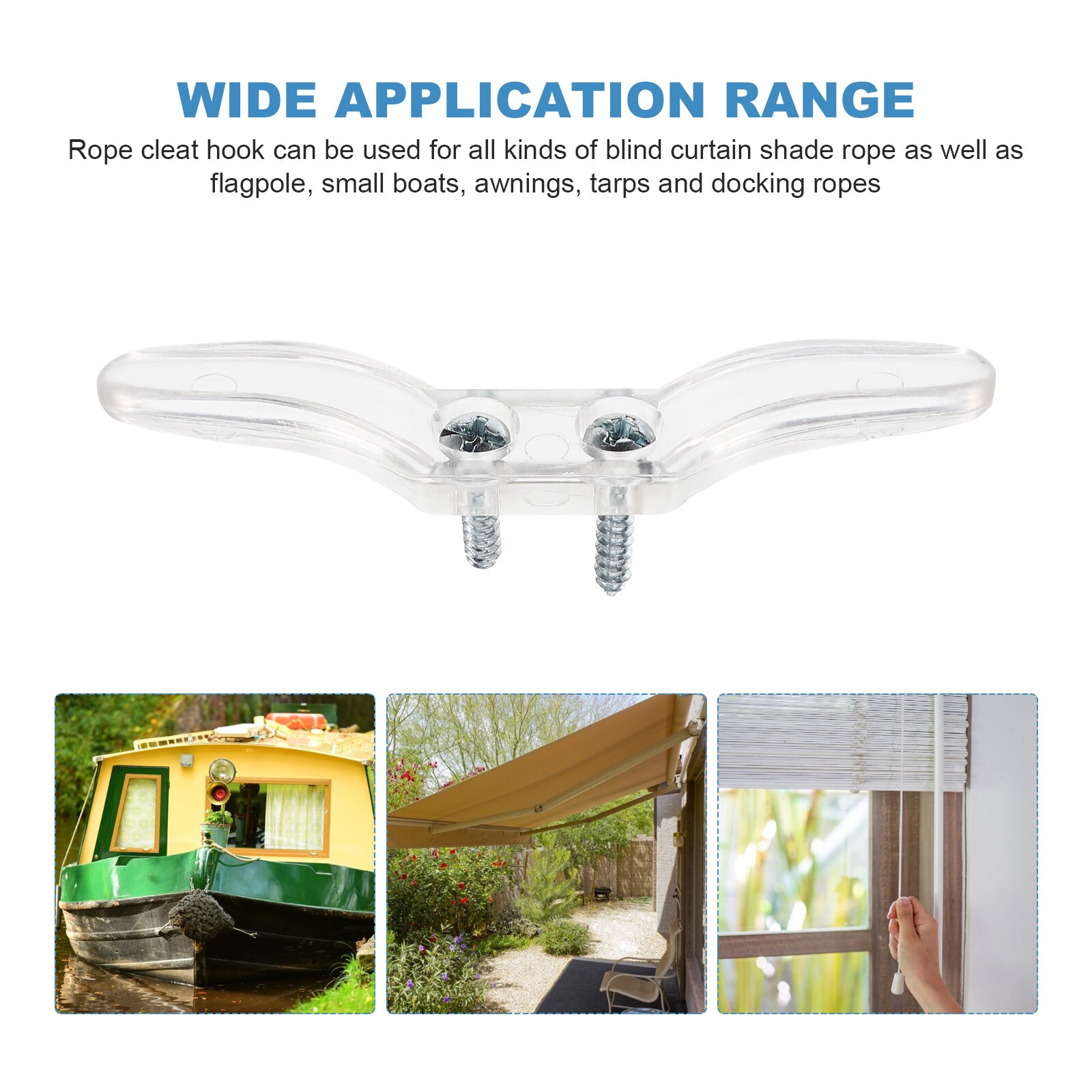 10pcs Window Blind Rope Cleat Transparent Plastic Child Safety Cord Wraps