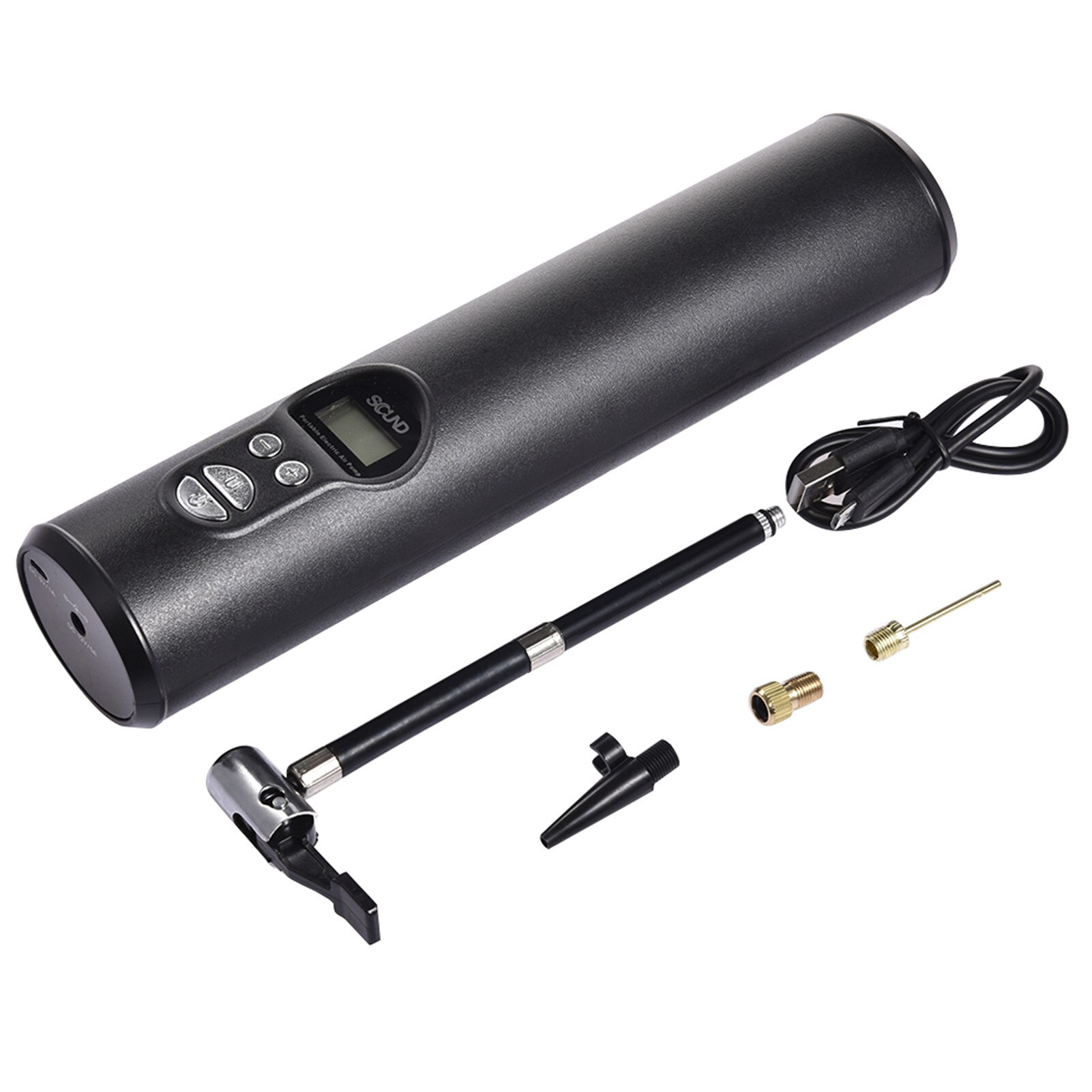 12V Car Tyre Inflator LED Lighting Tire Inflatable Pump Portable Air Compressor Inflatable Pump For Cars Bicycle Tires Inflator