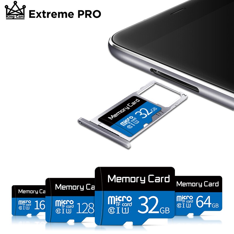 Tarjeta micro sd con adaptador, 4GB, 8GB, 16GB, 32GB, 64GB, Tarjeta de memoria 256GB de 128GB