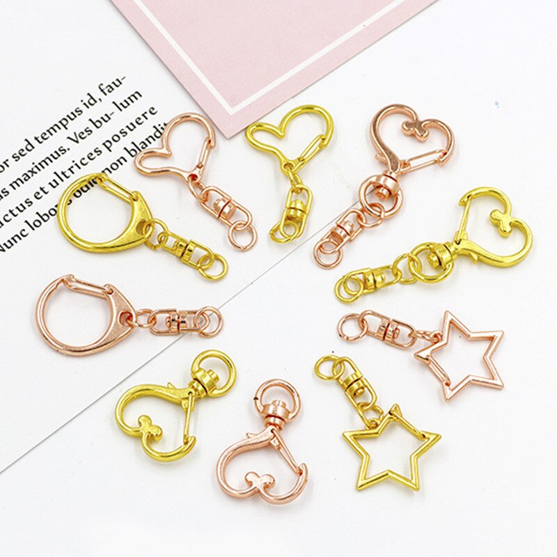 Various Gold Love Five-pointed Star Crafts Pendant Super Light Clay Slime Accessories DIY Jewelry Materials Crystal Mud Filler