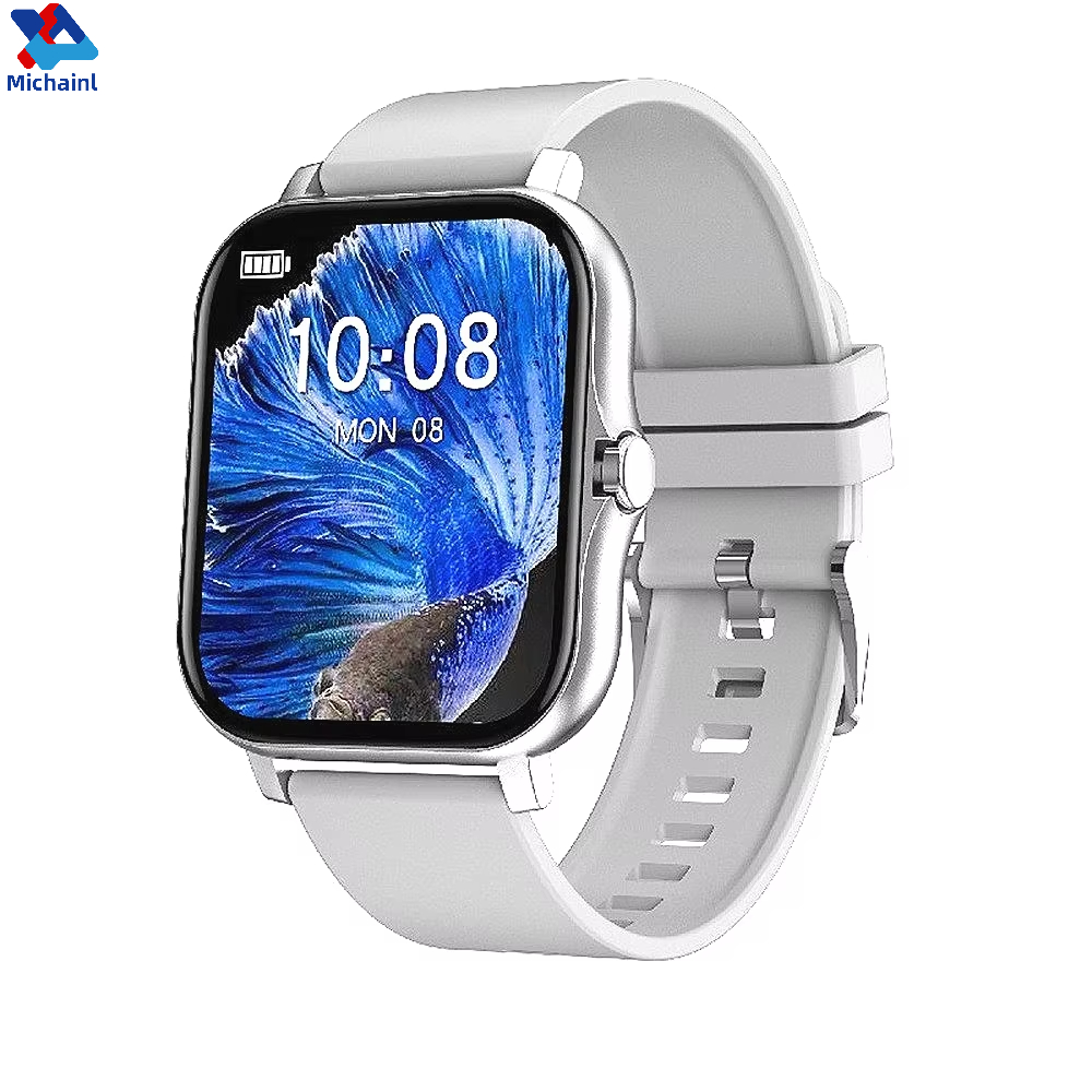 MINGCVIL inteligentny zegarek sportowy zegar zdatność monitor zdrowia wodoodporny Smartwatch bezprzewodowe zegarki telefoniczne dla Xiaomi IOS mężczyźni kobiety: Czerwony