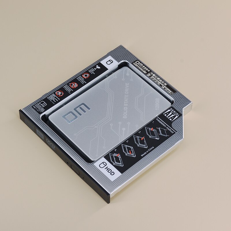 DM SSD Adapters DW195s 9.5mm Plastic Optibay SATA 3.0 Hard Disk Drive Box Enclosure DVD Adapter 2.5 SSD 2TB For Laptop CD-ROM