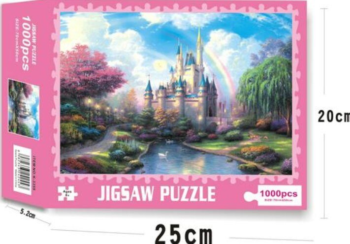 1000 Piece Rainbow Flowers Succulent Plants Jigsaw Puzzles Assembling Picture For Adults Kids Learning Education Puzzle Toy