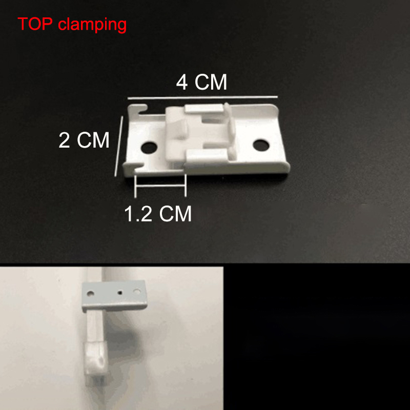 10Pcs Plafond Top Vastklemmen Zijkant Gemonteerd Gordijn Track Rail Accessoires Windows Plastic Home Window Decor Gordijn Accessoire