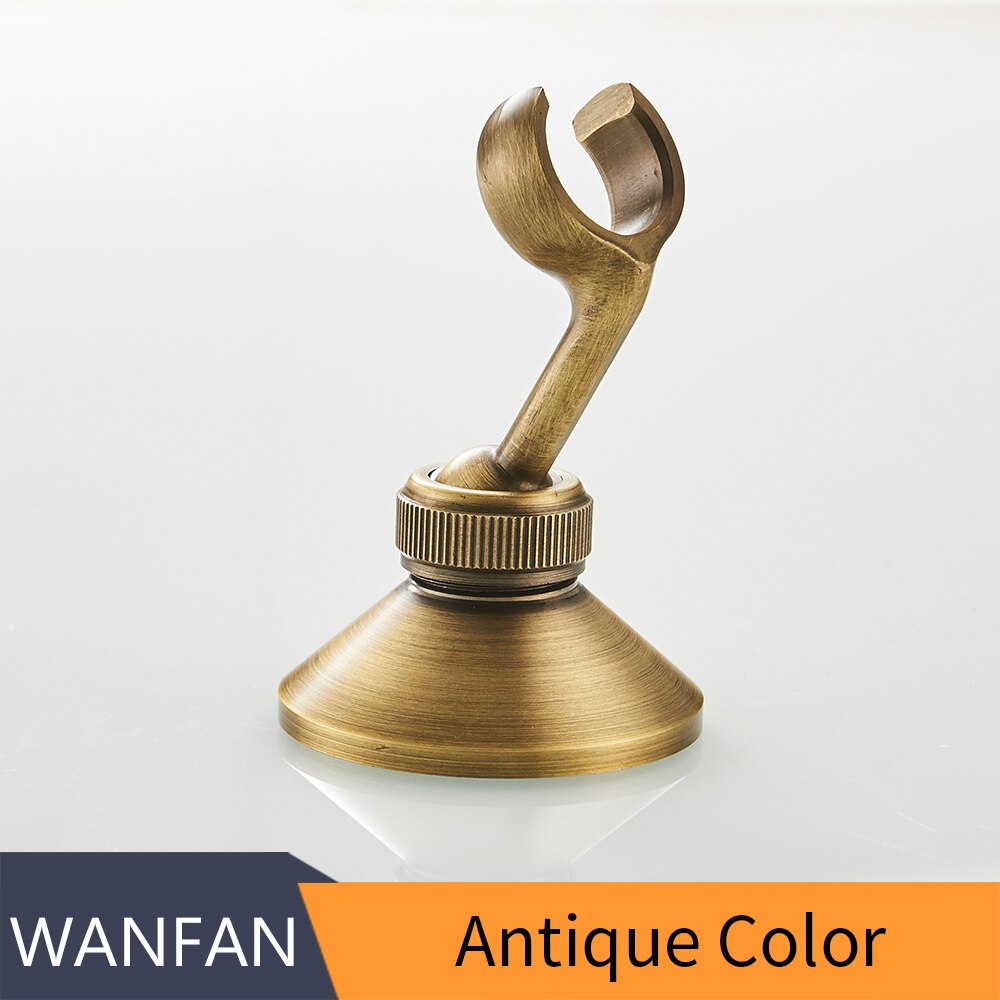 Shower Mounting Brackets Antique Brass Swivel Handheld Shower Holder Shower Head Seat Rack Bathroom Parts Bath Accessories 0517F: Antique